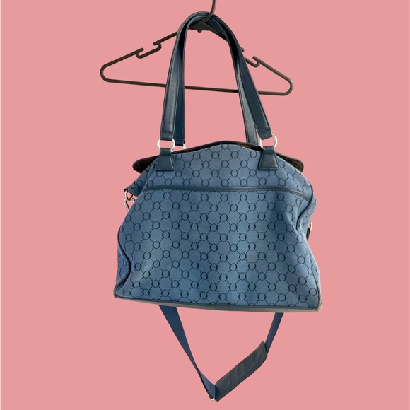 Oroton Signature O Blue Nappy Bag - Picture 2 of 8